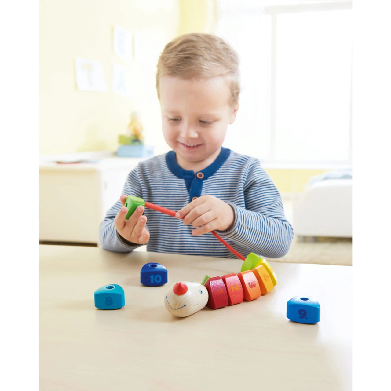 HABA 302161 Fädelspiel Zahlen-Drache – Bild 4