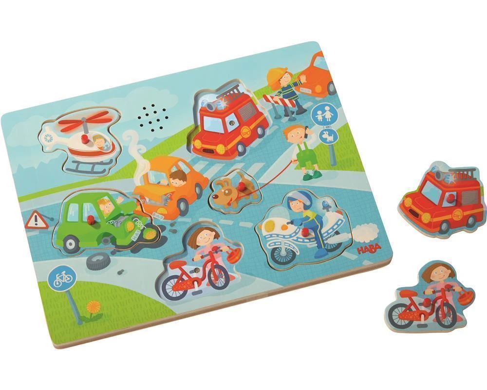 HABA 303180 Sound-Greifpuzzle In Der Stadt