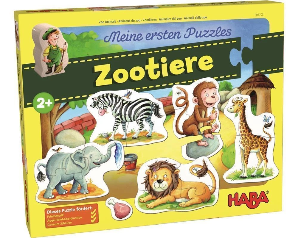 HABA 303703 Meine Ersten Puzzles – Zootiere