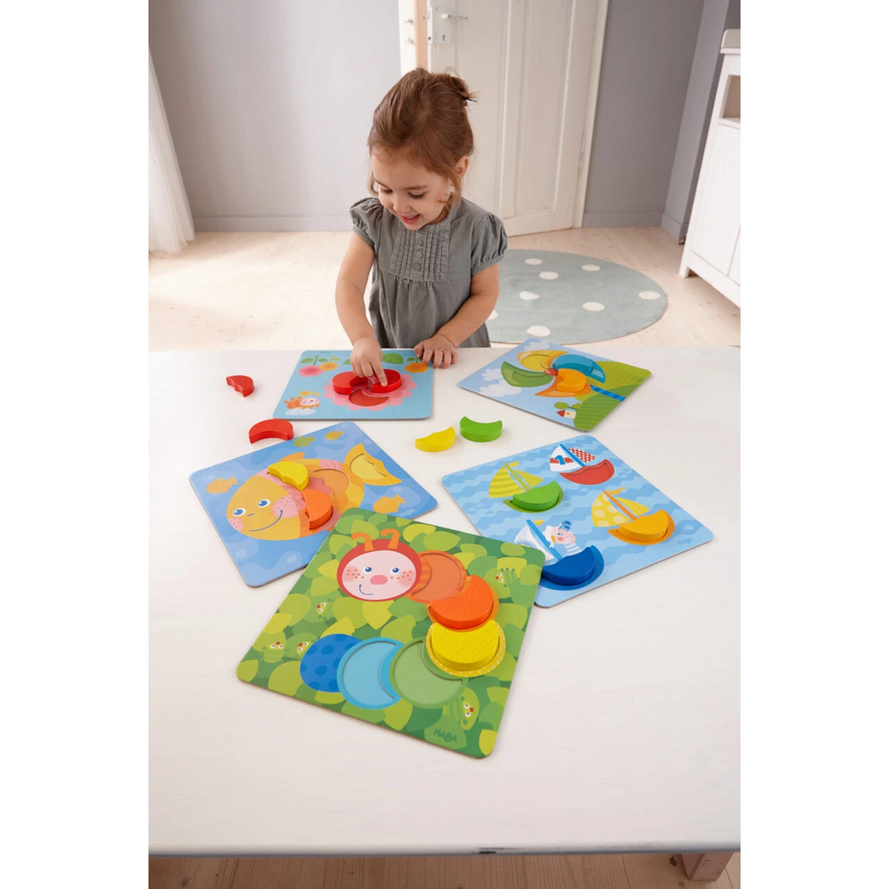 HABA 303710 Zuordnungsspiel Farbenmonde – Bild 4