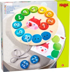 Haba 305288 Fädelspiel Regenbogenraupe