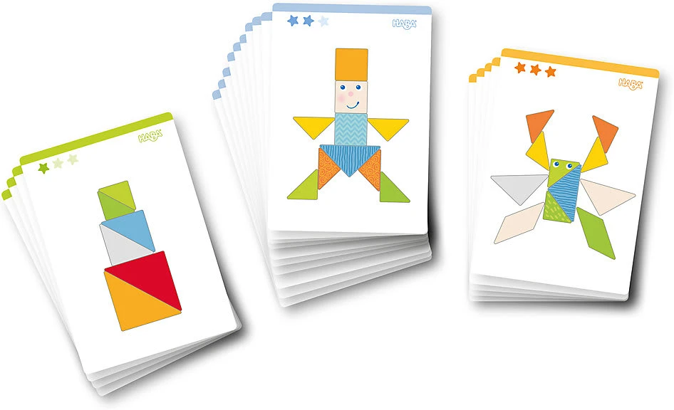 Haba 305777 Legespiel Bunter Tangram-Mix, 21-tlg. – Bild 4