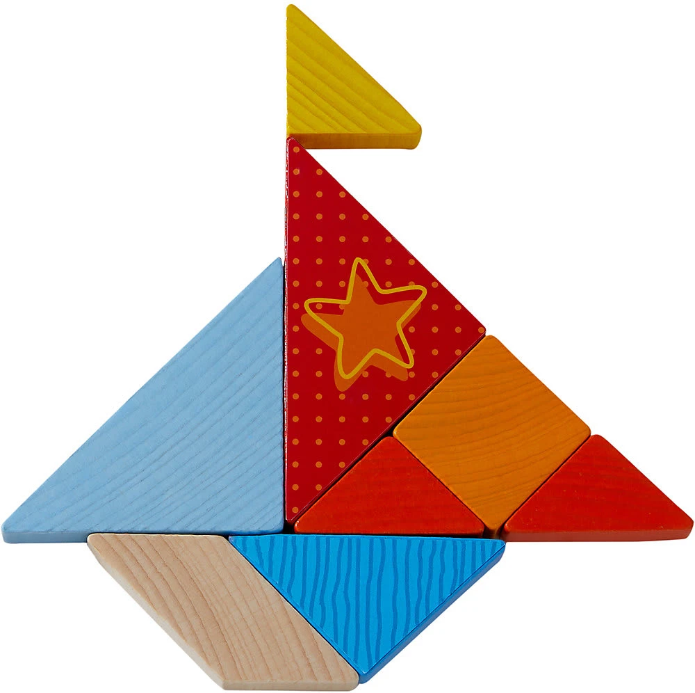 Haba 305777 Legespiel Bunter Tangram-Mix, 21-tlg. – Bild 5