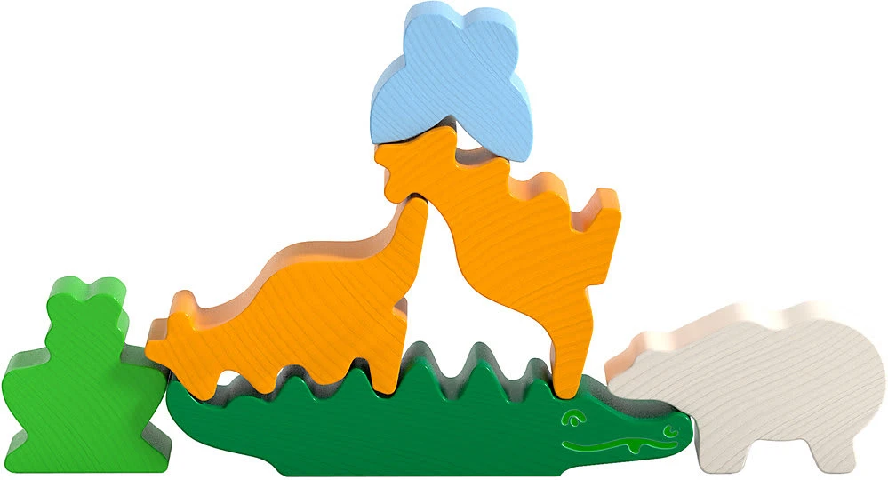 Haba 305907 Tier Auf Tier Mini, Stapelspiel – Bild 3