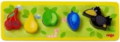 HABA 306084 - Holzpuzzle Obstgarten, Rahmenpuzzle Ab 12 Monate, Made In Germany