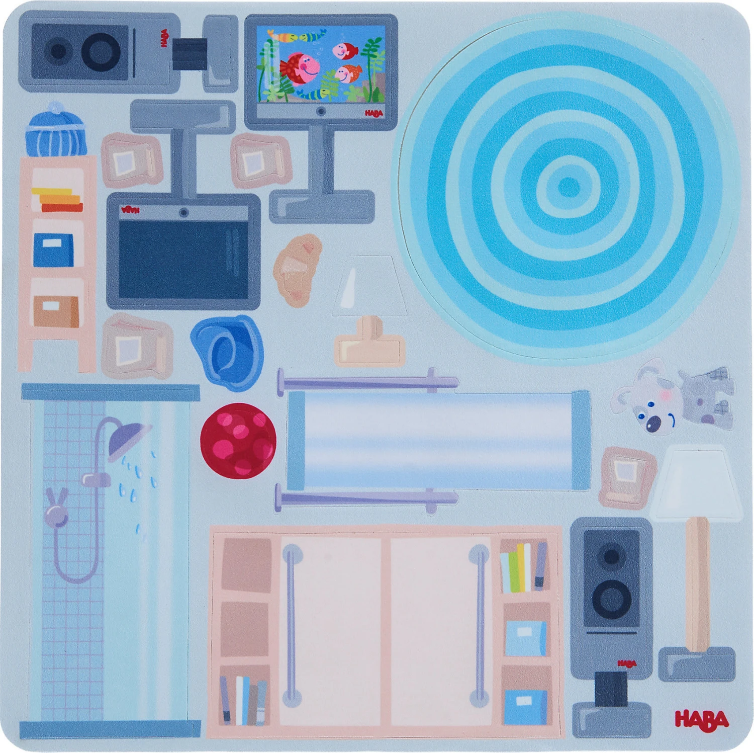 Haba 306157 Little Friends â Puppenhaus Klebe-Deko-Accessoires Stadtvilla â Bild 4