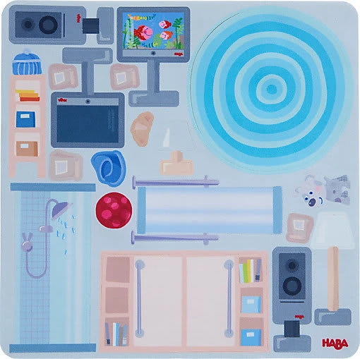 Haba 306157 Little Friends â Puppenhaus Klebe-Deko-Accessoires Stadtvilla