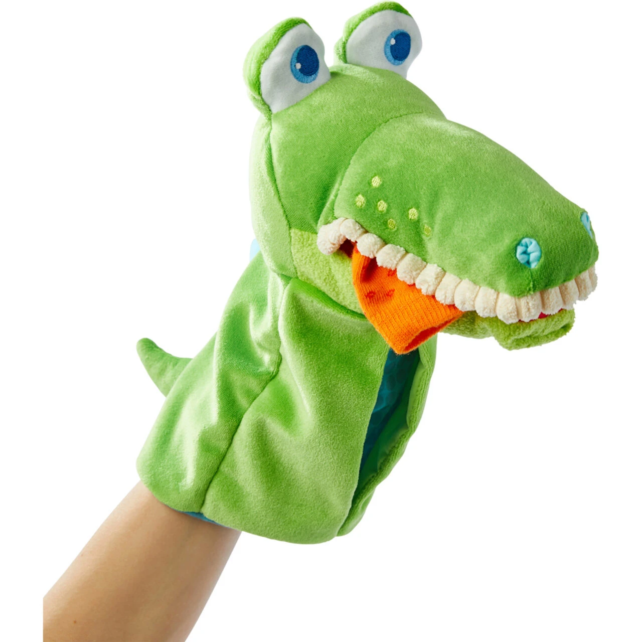 HABA 306255 Handpuppe Allesfresser Kroko – Bild 5