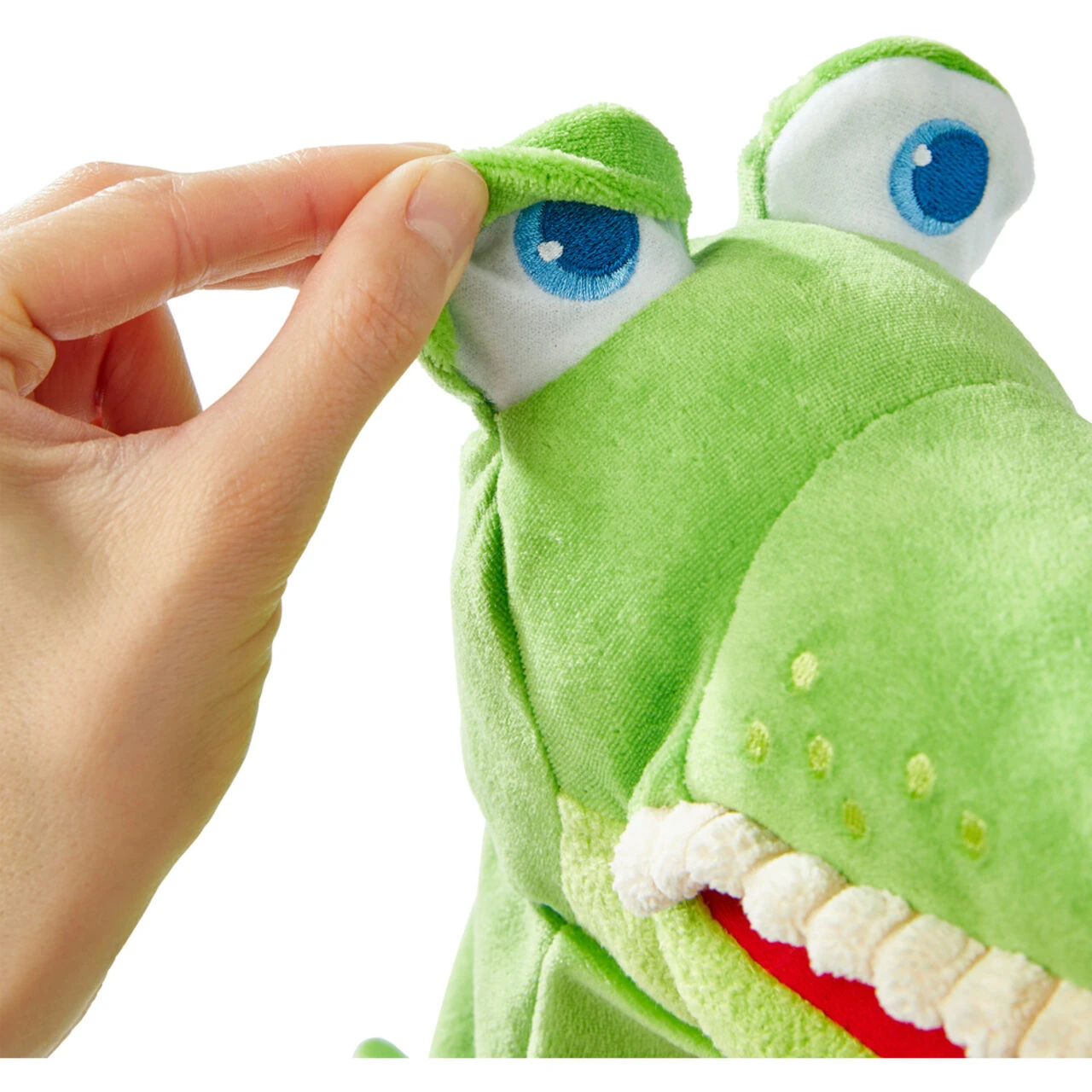 HABA 306255 Handpuppe Allesfresser Kroko – Bild 6