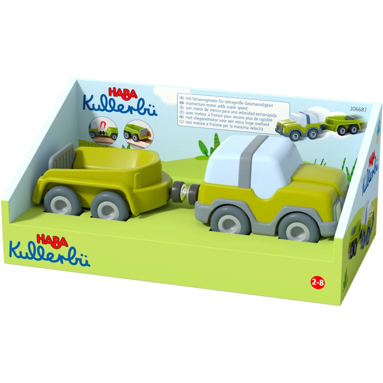 HABA 306687 Kullerbü – Geländewagen Mit Anhänger – Bild 2