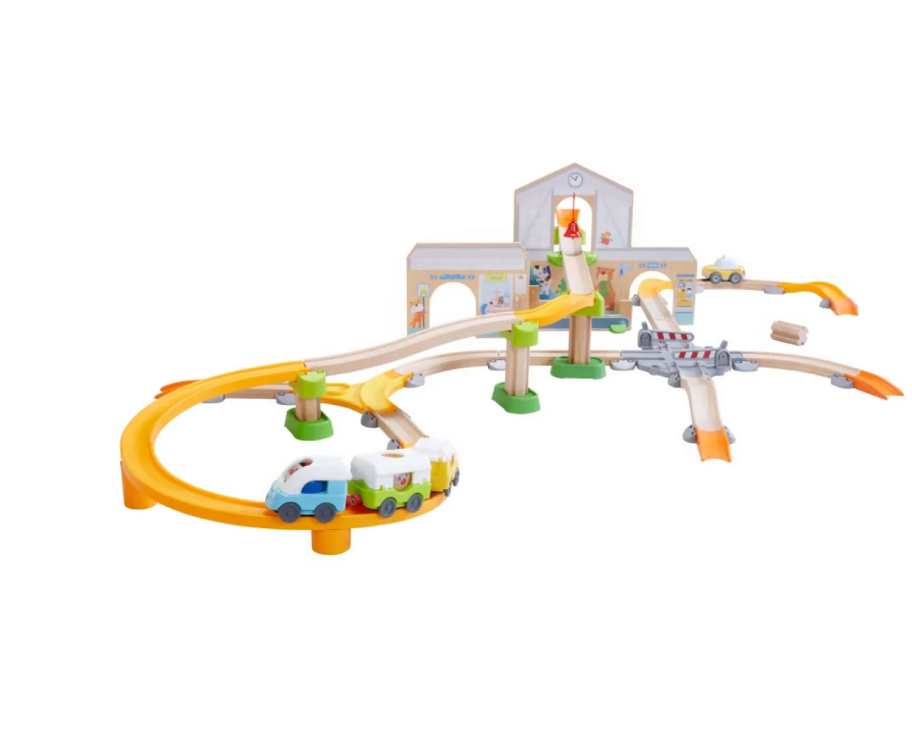 Haba 306745 Kullerbü – Spielbahn Bahnhof – Bild 3