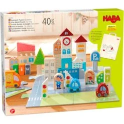 HABA 306782 Spielwelt Puzzle Stadtleben