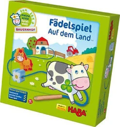 Haba 5580 Meine Erste Spielwelt - Bauernhof Fädelspiel Auf Dem Land