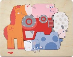 HABA Holzpuzzle – Tierisch Was Los