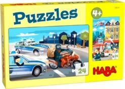 Haba Puzzles Im Einsatz (Kinderpuzzle) | 2 Spannende Motive Mit Je 24 Puzzleteilen