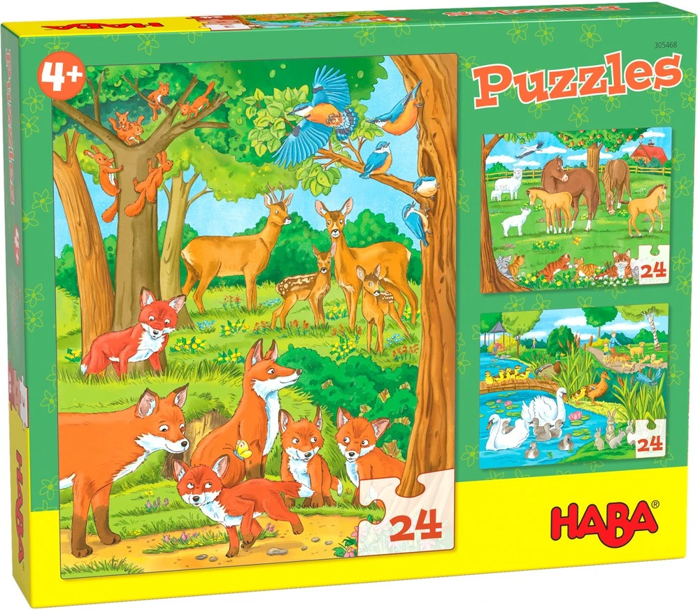 HABA Puzzles Tierfamilien